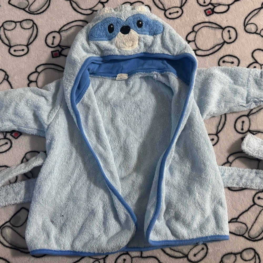 Luvable Friends Blue Baby Robe